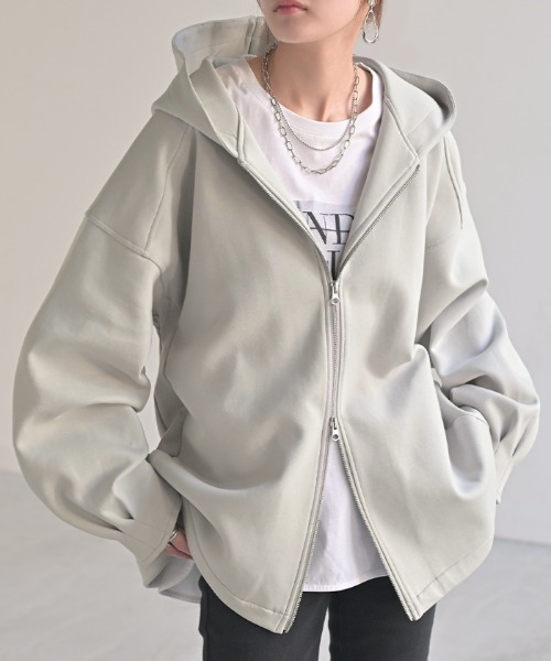 HUG.U（ハグユー） パーカー オーバーサイズダンボールパーカー