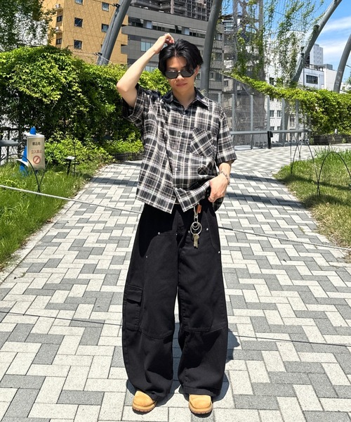 ADAMASTE シャツ retro check shirt - レトロチェックシャツ