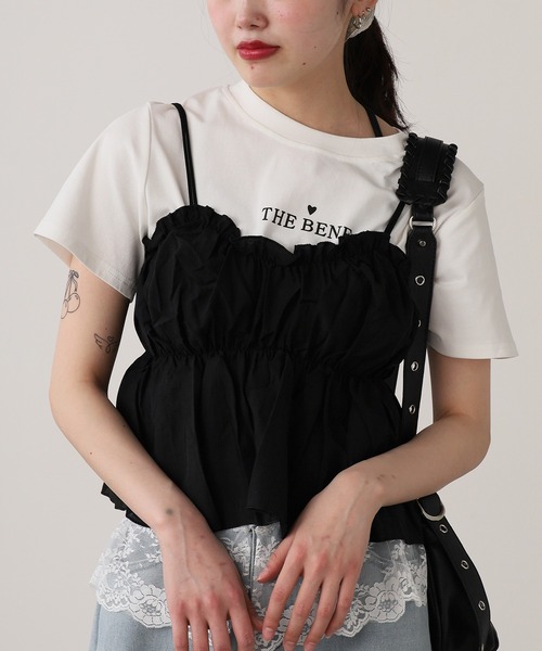 ROOP TOKYO tシャツ 2WAY ビスチェ付きトップス レディース : ZOZOTOWN
