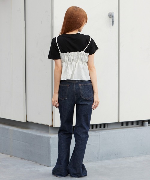 ROOP TOKYO tシャツ 2WAY ビスチェ付きトップス レディース : ZOZOTOWN