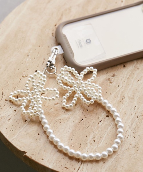 VIS（ビス） ボールフラワーハンドスマホストラップ : ZOZOTOWN Yahoo