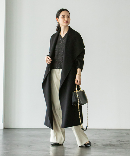 ⭐️再値下げ中⭐️Noble コート NOBLE（ノーブル） コート 38 ブラック レディース : ZOZOTOWN Yahoo