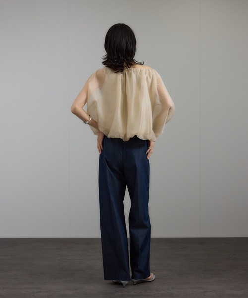 Adam et Rope&#39; - お値下げ!!SALON　Adam et Ropeシアーシャツ今季♡ SALON adam et rope' ブラウス シャツ シアーリネンスキッパー