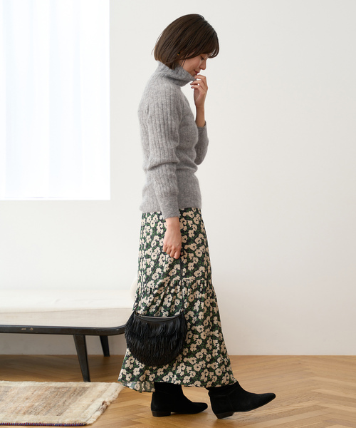 タートルネック ニット ラクーン イエナ IENA IENA ラクーンニット タートルネック セーター ハイネック