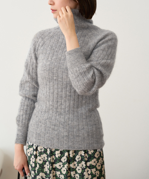 IENA（イエナ） タートルネックニット FREE チャコールグレー