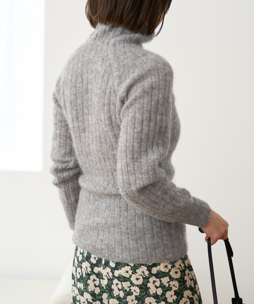 IENA（イエナ） タートルネックニット FREE チャコールグレー