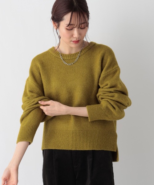 「GLOBAL WORK」 長袖ニット SHORT ブラック レディース_画像2