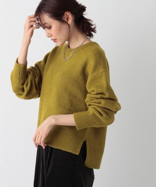 「GLOBAL WORK」 長袖ニット SHORT ブラック レディース_画像6