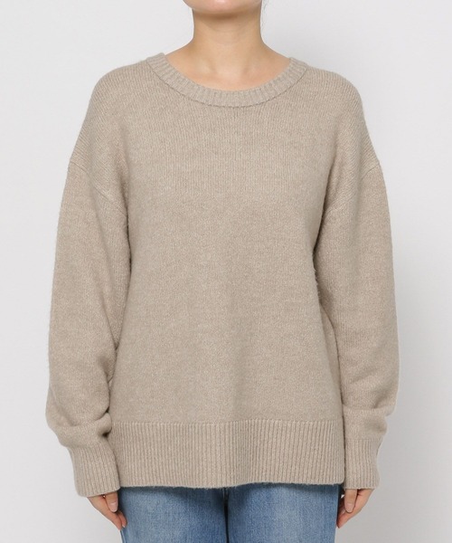 「GLOBAL WORK」 長袖ニット SHORT ブラック レディース_画像7