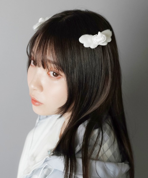 ヘアアクセサリー yuki040600 SPINNS ヘアクリップ 「2個セット」天使の羽根ヘアクリップ