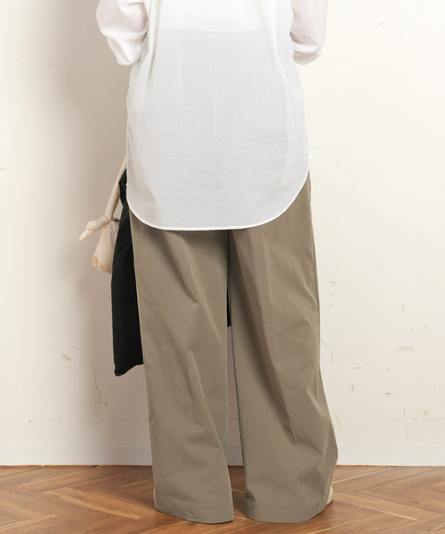 EVERYDAY I LIKE. ワイドパンツ パンツ *コットンナイロンワイドパンツ