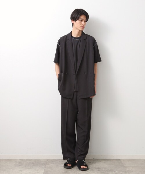 THE SHOP TK ワイドパンツ パンツ タックワイドスラックス