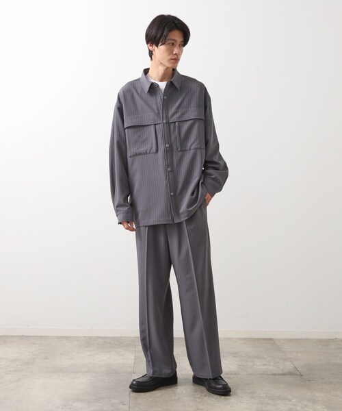 【archive】タックワイドスラックス セール】ベルト付タックワイドスラックス（スラックス）｜archives