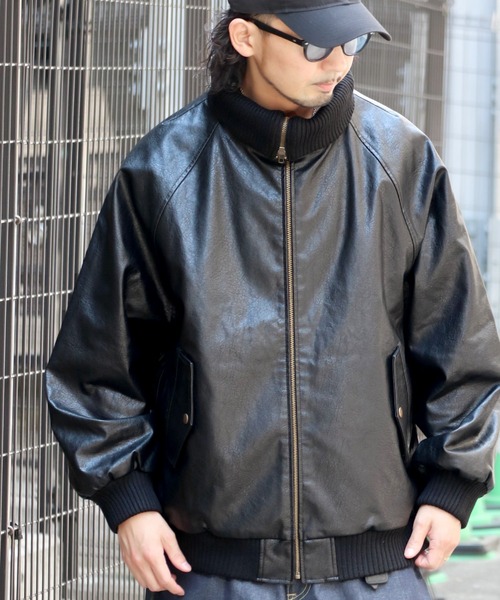 「Java」 ブルゾン MEDIUM ブラック メンズ_画像5