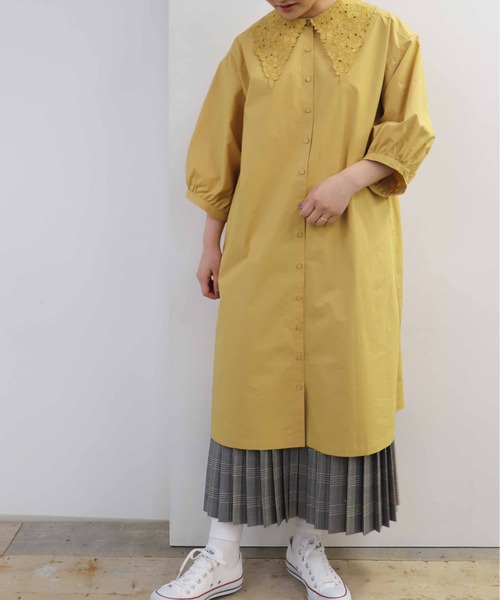 「haupia」 プリーツスカート MEDIUM グレー レディース_画像9