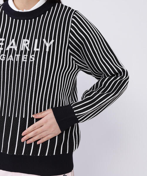 PEARLY GATES ニット セーター 「PEARLY GATES」ストライプ