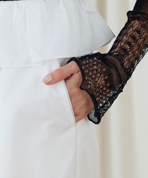 DES PRES（デプレ） パンツ コットンタイプライターフレアパンツ