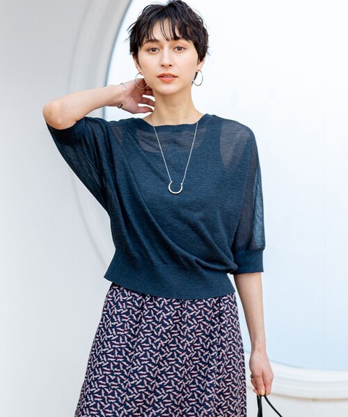 23区（ニジュウサンク） カーディガン 「前後着用可能/洗える