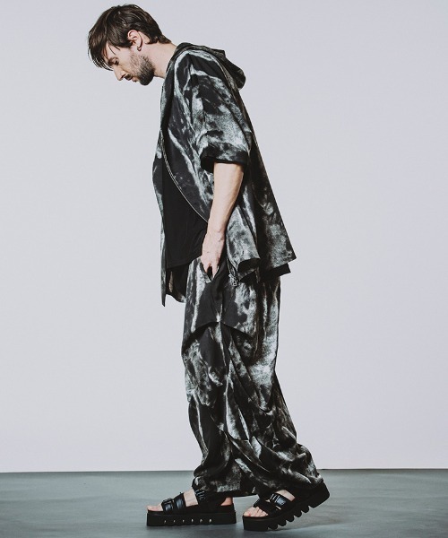 NO ID.（ノーアイディー） パンツ mp13689-チェンジングギャザー