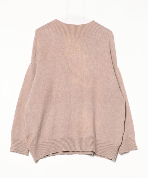 「KBF+」 「KBF」長袖ニット ONE ライトブラウン レディース_画像2