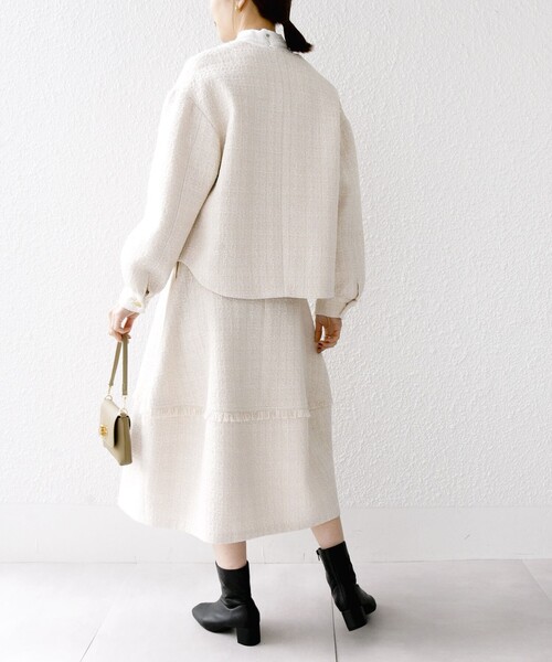 「SHIPS any」 ロングスカート 36 オフホワイト レディース_画像5