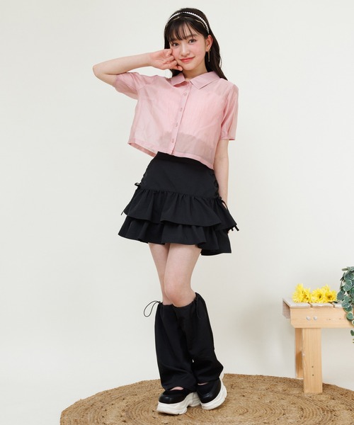 PINKHUNT（ピンクハント） ブラウス シャツ シャーリング キャミソール