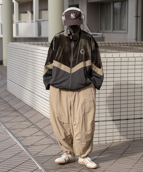 Perushu ジップアップブルゾン MEDIUM ブラウン メンズ : ZOZOTOWN