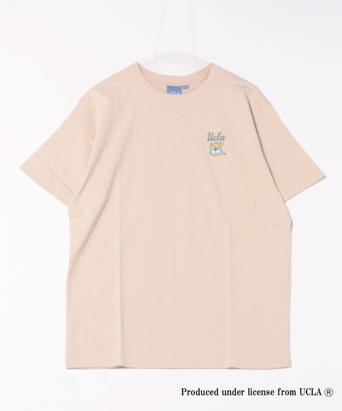 UCLA tシャツ 「UCLA」ワンポイント刺繍ショートスリーブTEE ショート 
