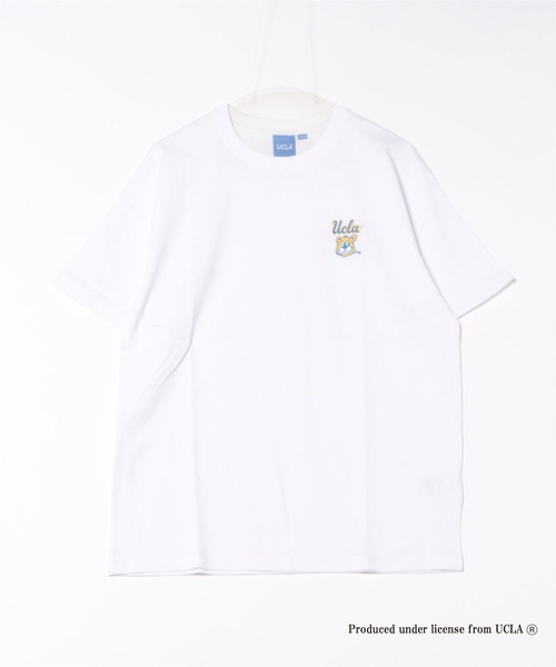 UCLA tシャツ 「UCLA」ワンポイント刺繍ショートスリーブTEE ショート 