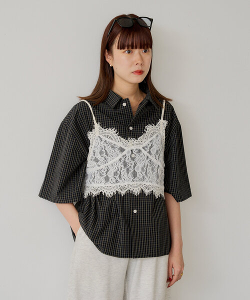 ブラウス シャツ 「WHIMSIC」ショートレングスチェックシャツ レディース メンズ WHIMSIC ブラウス シャツ 「WHIMSIC」ショートレングスチェック