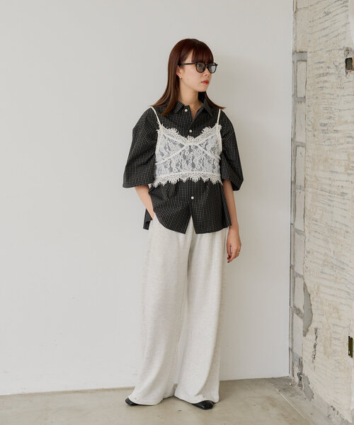 ブラウス シャツ 「WHIMSIC」ショートレングスチェックシャツ レディース メンズ WHIMSIC ブラウス シャツ 「WHIMSIC」ショートレングスチェック