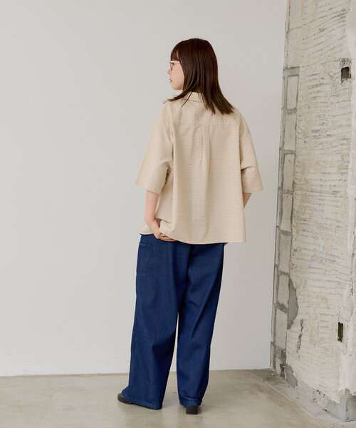 WHIMSIC ブラウス シャツ 「WHIMSIC」ショートレングスチェック