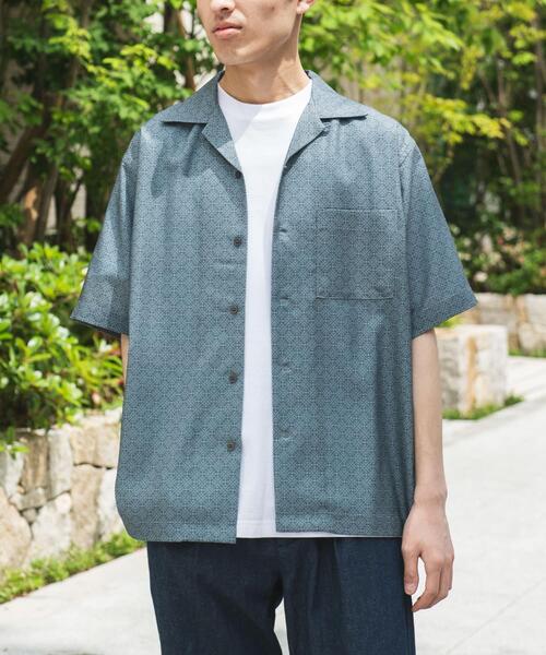 URBAN RESEARCH DOORS シャツ セオアルファアプリントオープン