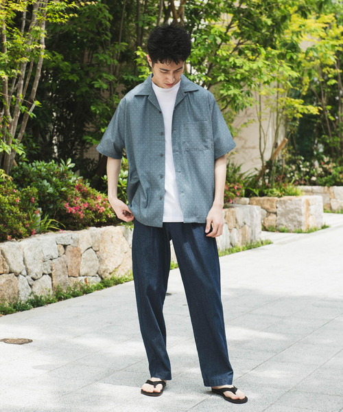 URBAN RESEARCH DOORS シャツ セオアルファアプリントオープン