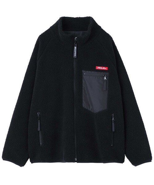 「MILKFED.」 ジップアップブルゾン SMALL ベージュ レディース_画像4