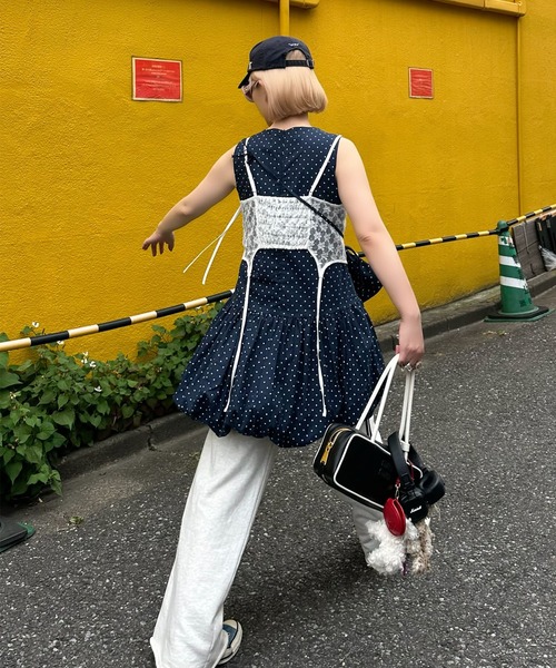 Alley Tokyo ワンピース ミニポシェット付きドットワンピ