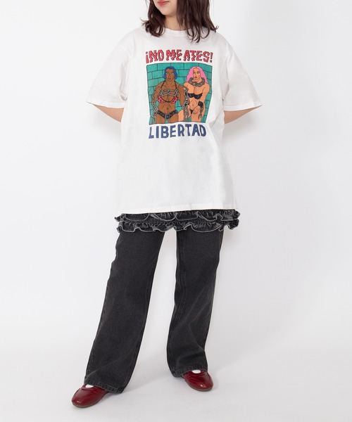 PUNYUS（プニュズ） tシャツ 半袖 LIBERTADビッグTシャツ レディース