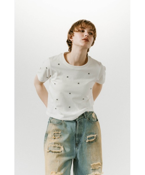 Knuth Marf tシャツ K motif mini T shirt レディース