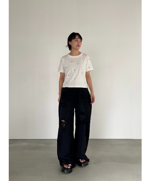 Knuth Marf tシャツ K motif mini T shirt レディース