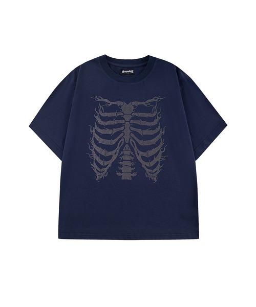 SUPPLIER tシャツ ティーシャツ｜Rhinestone Fire Bones Tee