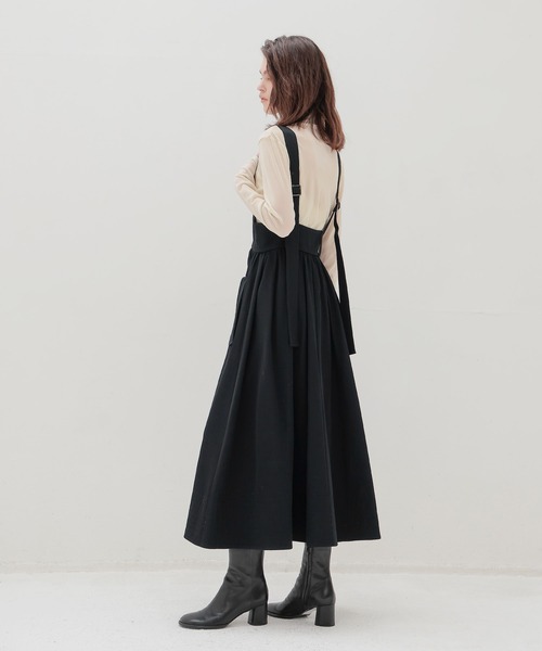 新品　DRESSLAVE ベルト付きジャンパースカート　38 DRESSLAVE（ドレスレイブ） スカート belted jumper skirt(ベルト付き