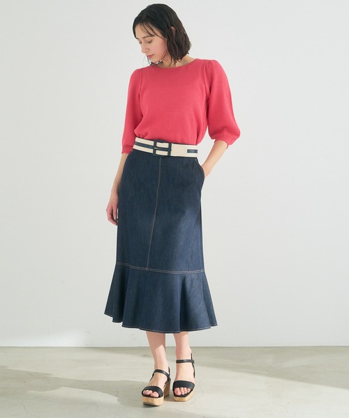 「ANAYI」 ノースリーブニット 38 ネイビー レディース ANAYI - 美品 ANAYI アナイ ウールリブニットセーター サイズ38