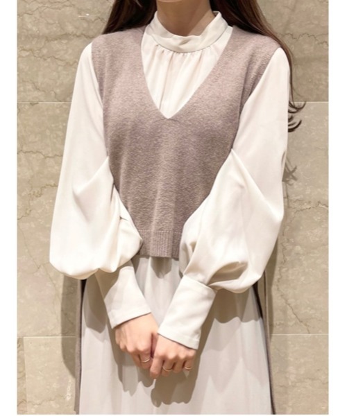 SNIDEL（スナイデル） 長袖ワンピース 0 ホワイト レディース