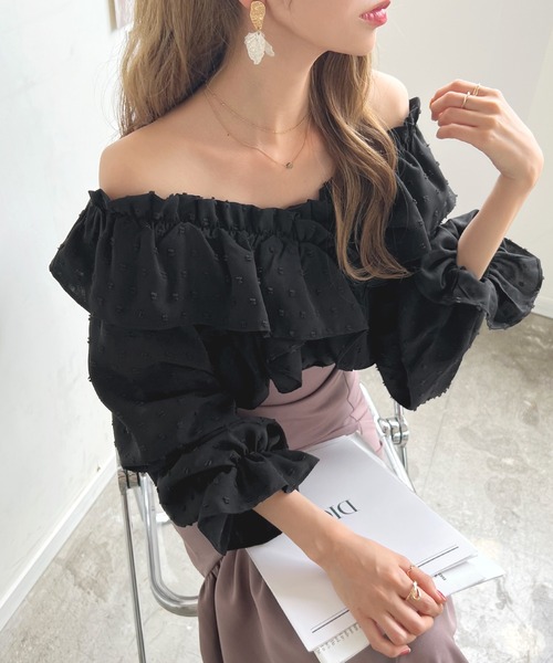 「Futier land」 長袖ブラウス FREE アイボリー レディース_画像2