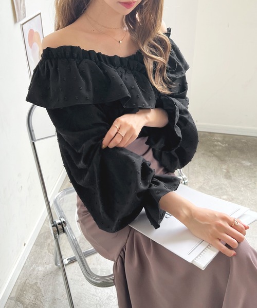 「Futier land」 長袖ブラウス FREE アイボリー レディース_画像4