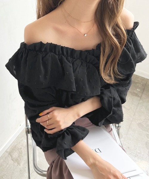 「Futier land」 長袖ブラウス FREE アイボリー レディース_画像5