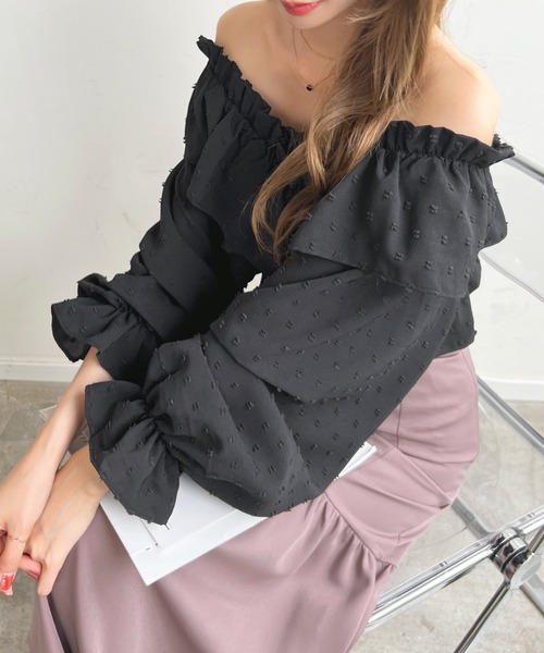 「Futier land」 長袖ブラウス FREE アイボリー レディース_画像7