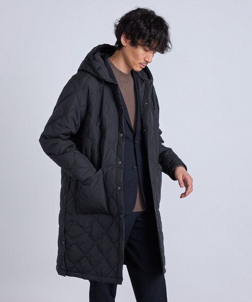 TAION（タイオン） ダウンコート MEDIUM ブラック メンズ : ZOZOTOWN