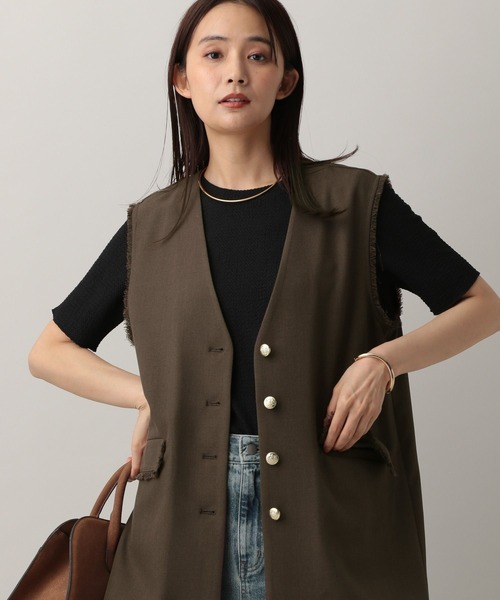 ベスト ジレ ハイストレッチパールジレ レディース ハイストレッチパールジレ（ベスト）｜kaene（カエン）の