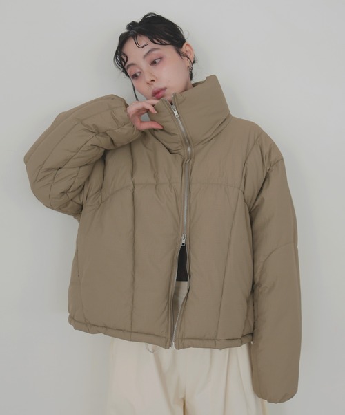 LIAN（リアン） ダウンコート ダウンジャケット チェックファイバー